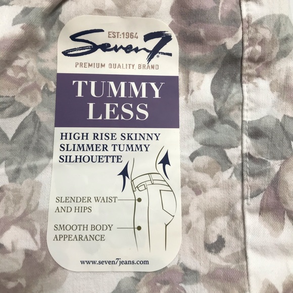 Seven7 Tummy Less High Rise Skinny Jeans Size 4